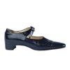 Secondhand Michel Perry Paris Black Leather Mary Jane Pumps - '90s