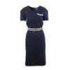 second hand Chanel Back Button Knit Dress 