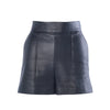 Secondhand Hermès Black Grained Goatskin Leather Shorts - '20s