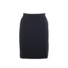 second hand Chanel Spring 1997 Black Wool CC Button Skirt Suit- '90s