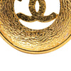Chanel Gold Plated CC Round Pendant Necklace Secondhand