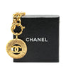 Chanel Gold Plated CC Round Pendant Necklace Secondhand