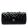 Chanel Classic Patent East West Single Flap Secondhand