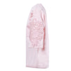 Secondhand Rochas Pink Structured Mini Dress with Floral Embroidery - '10s
