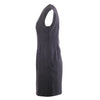 second hand Dolce&Gabbana Black Tailored Sheath Dress with Leopard Print Details 
