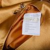 Secondhand Miu Miu Gold Silk Top with Embellished Neckline
