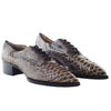 Secondhand Louboutin Pointed-Toe Python Loafers - '10s