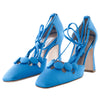 Secondhand Le Memoire Satin Laced Up Pump - '20s
