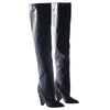 Secondhand Saint Laurent Niki knee-high leather boots - '20s