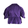Secondhand Prada Purple Silk Satin Blouse with Bow Detail -'00s