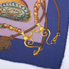 Secondhand Hermès Festival Des Amazones Blue & Purple Silk Scarf