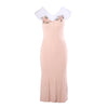 second hand Blumarine Sheer Silk Slip Dress With Floral Appliqué - '90s