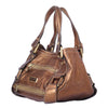 Secondhand Jimmy Choo Metallic Brown Leather Mahala Bag -'10s