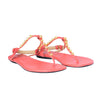 Secondhand Balenciaga Leather Studded Accents T-Strap Sandals 
