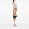 Dior Oblique Embroidered Denim Saddle Bag Secondhand