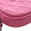 Chanel CC Quilted Lambskin Zip Around Coin Pouch with Chain Secondhand