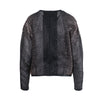 Secondhand Marco De Vincenzo Black Mesh Bomber Jacket - '10s
