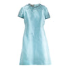 Secondhand Jean Lutece Couture-Style Silk Dress In Sage Green With Intricate Beaded Embellishments