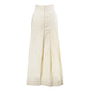 Secondhand Miu Miu Cream Leather Midi Skirt 