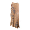 Secondhand Roberto Cavalli Tattoo Tiger Suede Skirt- '00s