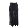 Secondhand Moschino Cheap & Chic Vintage Black Rayon Draped Knot Maxi Skirt - '90s
