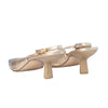 Secondhand Gucci by Tom Ford Gold Leather Tiger Head Sandals - '00s