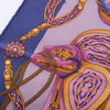 Secondhand Hermès Festival Des Amazones Blue & Purple Silk Scarf