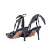 Second Hand John Galliano Gazette Black Leather Lace-Up Slingback Heels