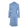 Secondhand Valentino Nigh Light Blue Textured Viscose Skirt Suit