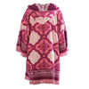 second hand Zimmermann Lola Hooded Fringed Intarsia Cotton-Terry Kaftan