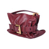 Secondhand Balmain Medium Anthem Leather Shoulder Bag Burgundy - '20s