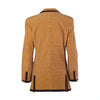 Secondhand Emporio Armani  Brown Checked Blazer with Velvet Trim