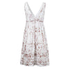 Secondhand Miu Miu White Dress with Batik Pattern - '10s