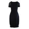 second hnad Yves Saint Laurent Rive Gauche Black Silk Knit Balloon Dress -