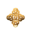 Chanel CC Gold Plated Twisted Brooch Secondhand