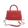 Chanel Mini Quilted Caviar Coco Top Handle Bag Secondhand