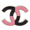 Chanel Gold Plated CC Resin Brooch Secondhand
