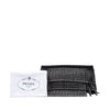 Prada Crystal Embellished Leather Fringe Clutch Secondhand