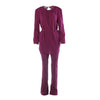 second hand Prada Purple Silk Co-Ord Set Tunic Top & Tailored Trousers- '90s