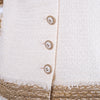 Secondhand Chanel Short Sleeve Ivory Jacket With Silk Lining - '00s