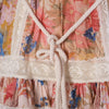 second hand Zimmermann August Lace-Trimmed Floral Cotton Mini Dress 