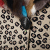 second hand Gaetano Navarra Leopard Print Overcoat with Multicolor Fur 