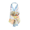 Secondhand Salvatore Ferragamo Aquarium Print Silk Halter Top