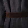 second hand Saint Laurent Rive Gauche Paris Velvet Trim Wool Coat – '70s