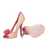 Secondhand Prada Raffia & Patent Leather Peep-Toe Pumps - '00s