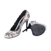 second hand Alexander Mcqueen Floral Cutwork Leather Pumps 