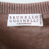 Secondhand Brunello Cucinelli Taupe Cashmere V-Neck Sweater 