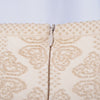 Secondhand Alaïa Beige Wool Blend Stretch Knit Skater Dress - '00s