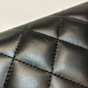 Secondhand Chanel Black Leather Quilted Wallet - 2010s