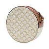 Celine Triomphe Coated Canvas Embroidered Round Purse on Strap Secondhand